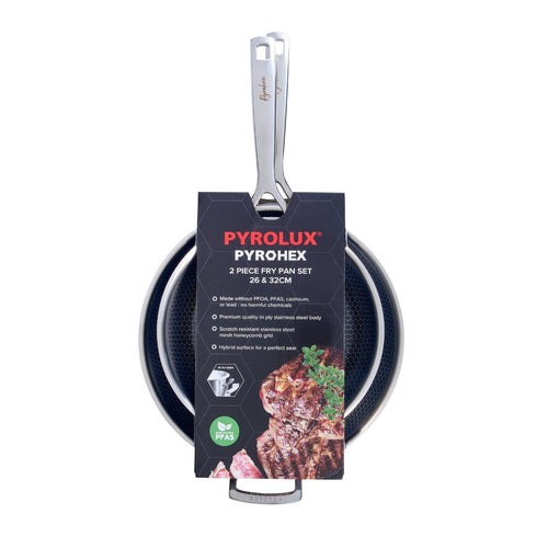 2 Piece Fry Pan Set - 26cm and 32cm
