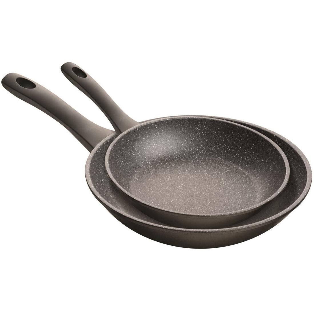 Stone-Effect Non-Stick Frypan Twin Pack 24cm and 30cm