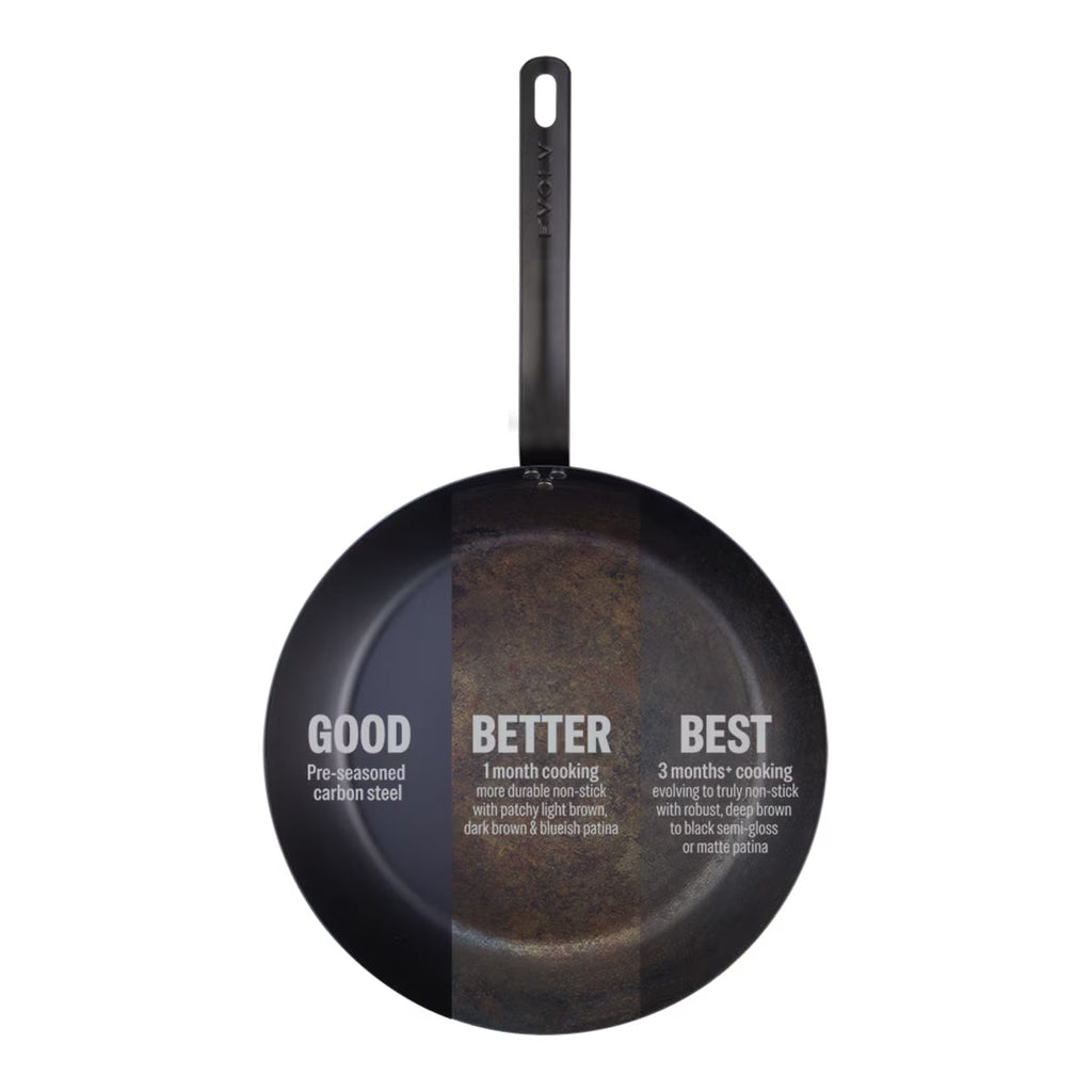 Pre-Seasoned Carbon Steel Fry Pan 32cm