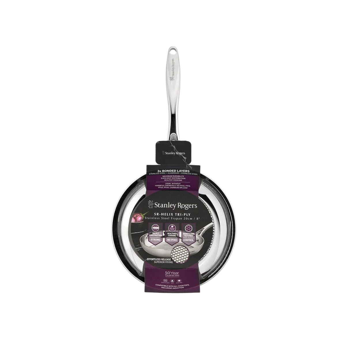 Tri-Ply Stainless Steel Frypan 20cm