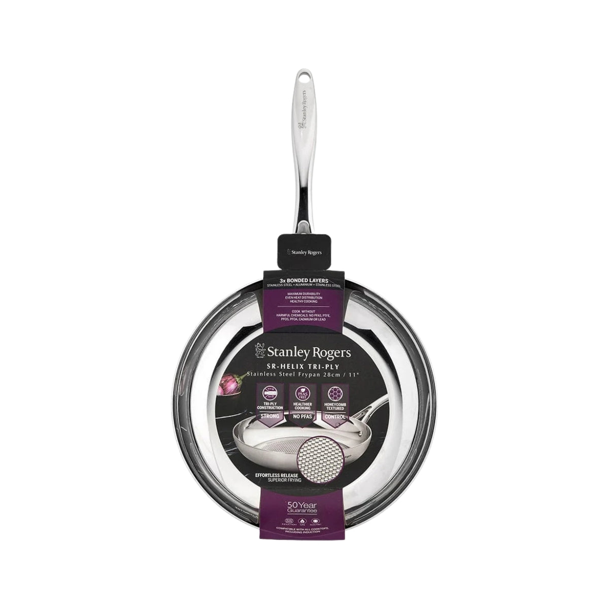 Tri-Ply Stainless Steel Frypan 28cm
