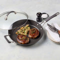 Hard Anodised French Skillet 30cm with Lid