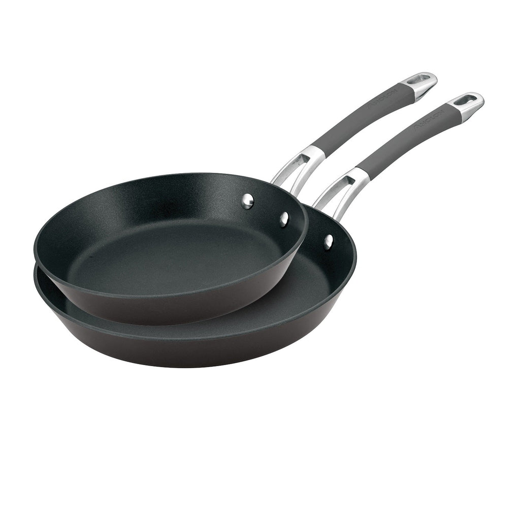 Hard Anodised French Skillet Twin Pack 20cm and 26cm