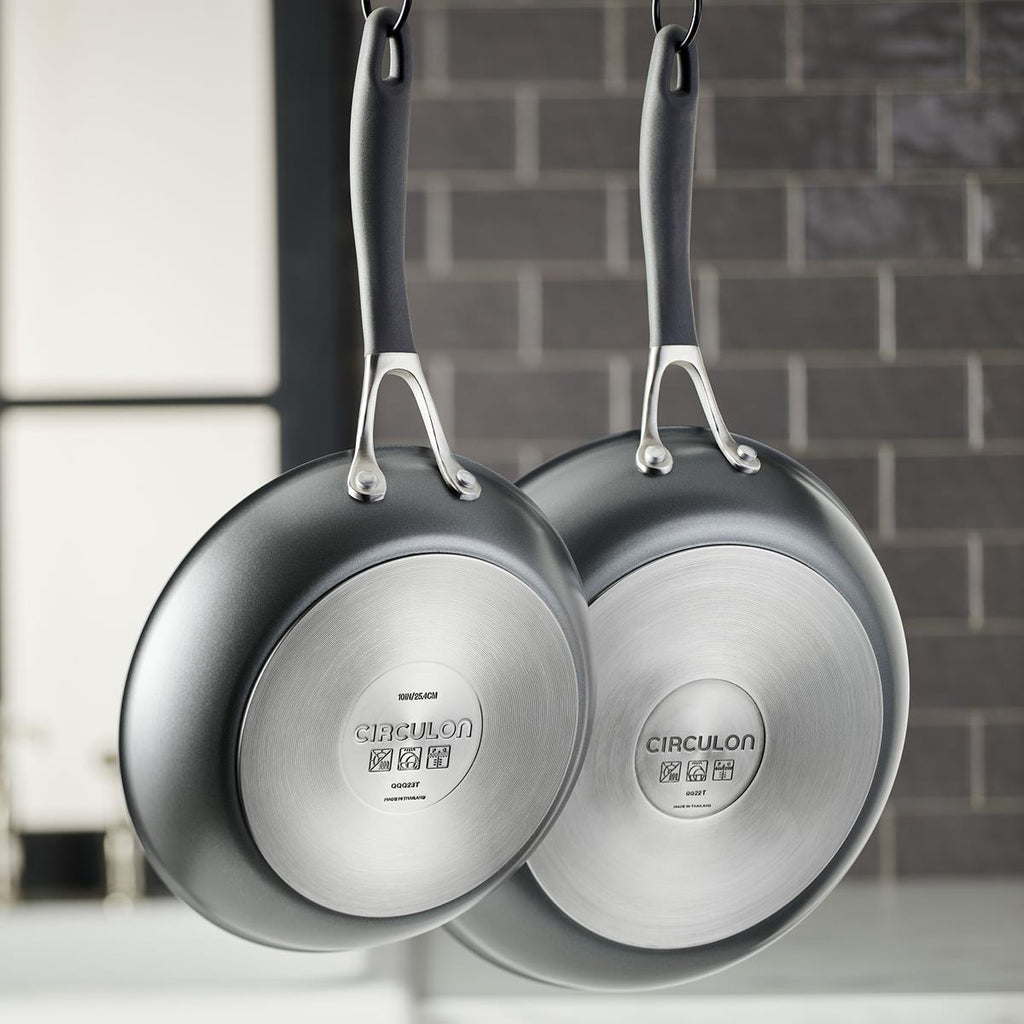 Hard Anodised Skillet Twin Pack 21.5cm and 25.4cm