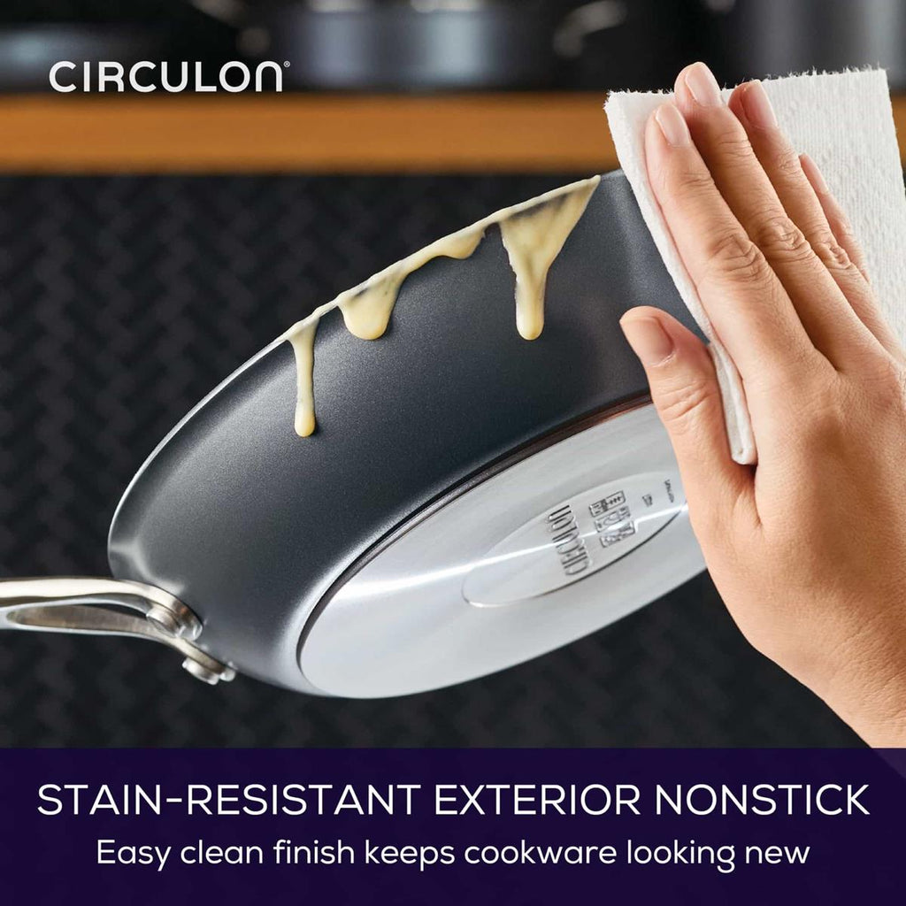 Hard Anodised Skillet Twin Pack 21.5cm and 25.4cm