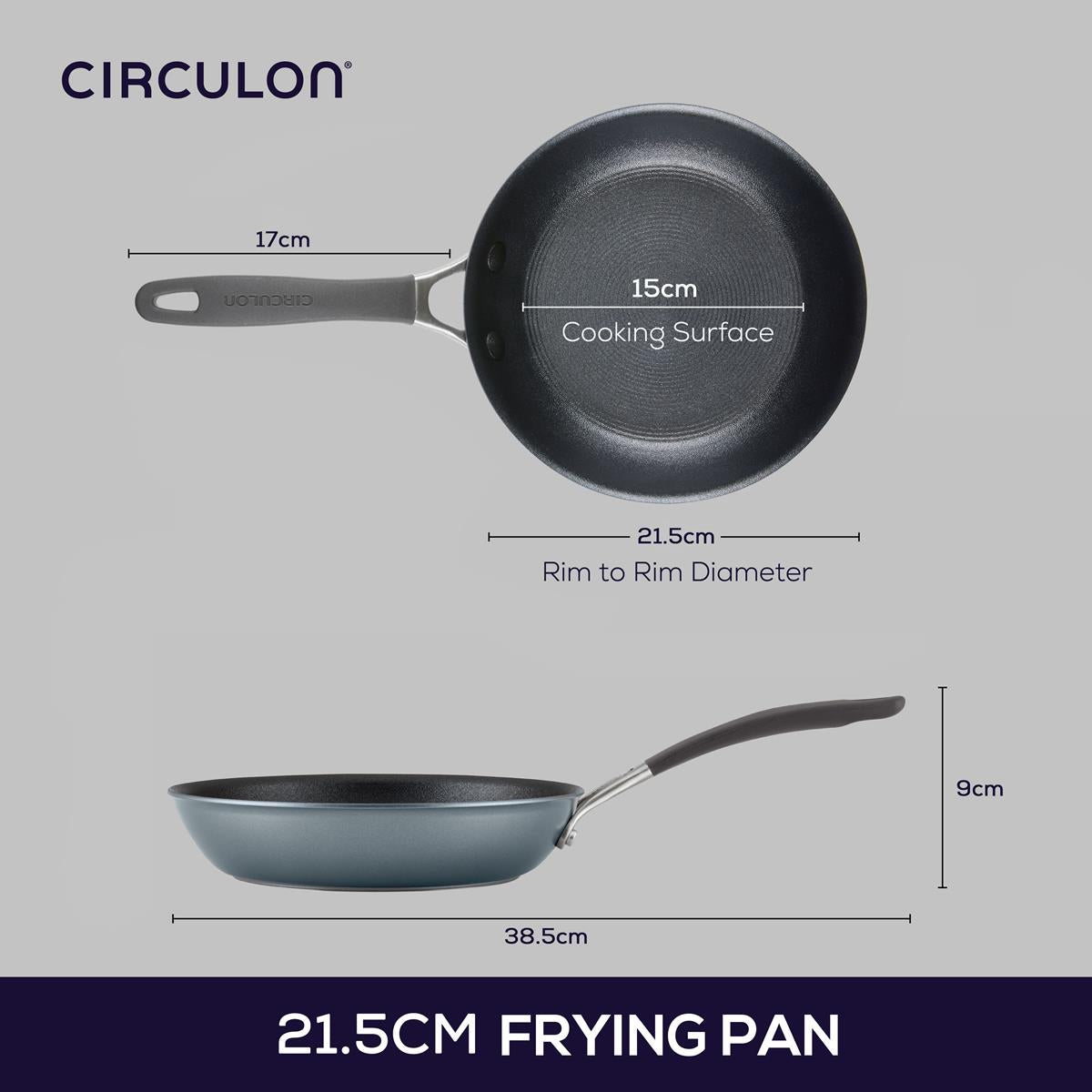 Hard Anodised Open Skillet 21.5cm