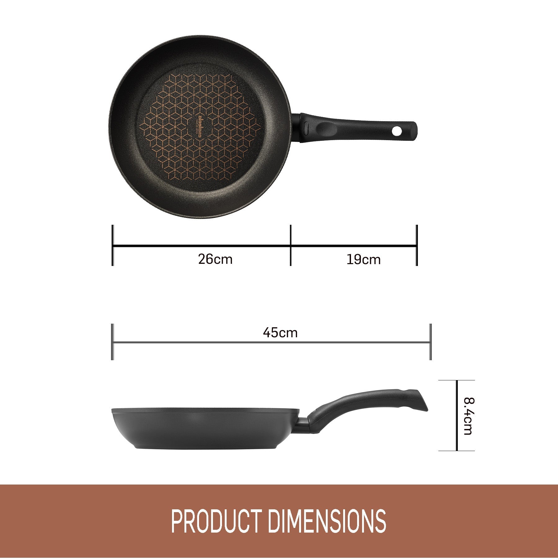 Cast Aluminium Open French Skillet 26cm