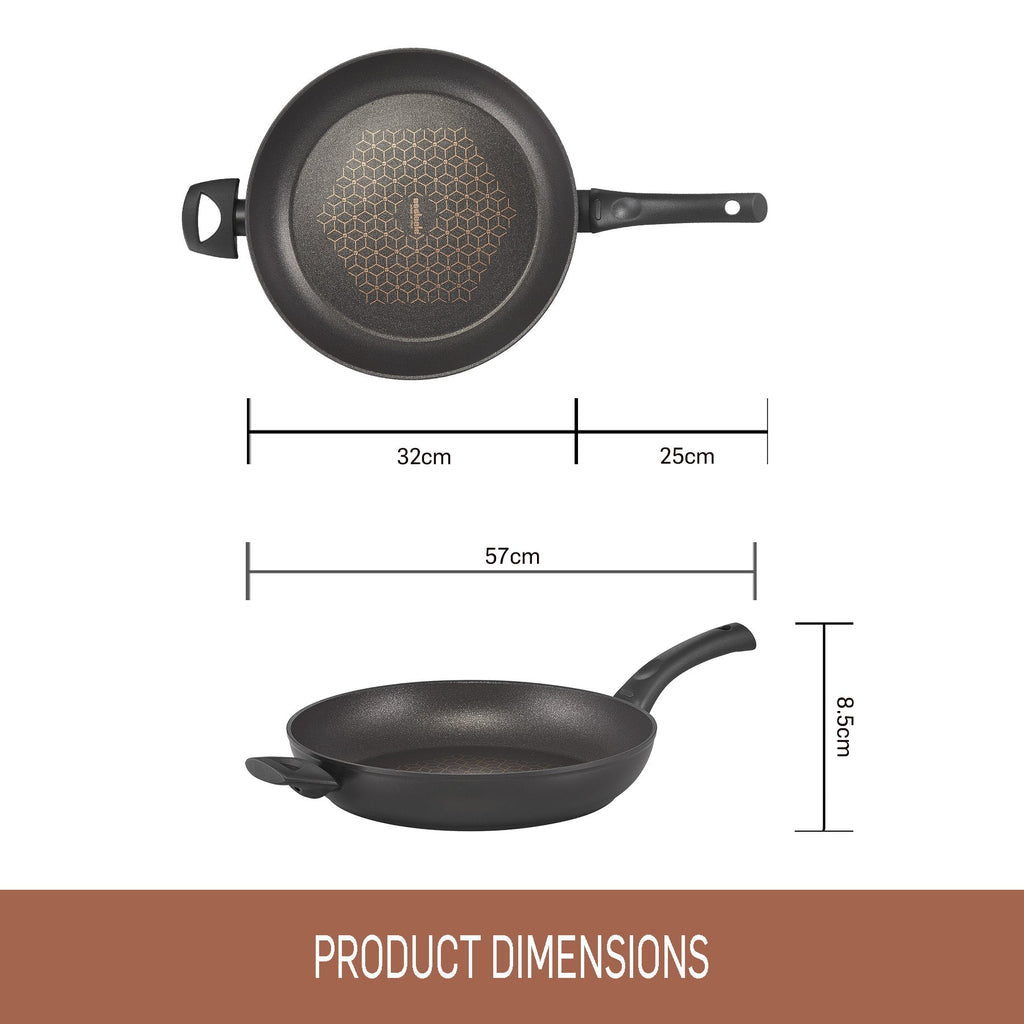 Cast Aluminium Open French Skillet 32cm