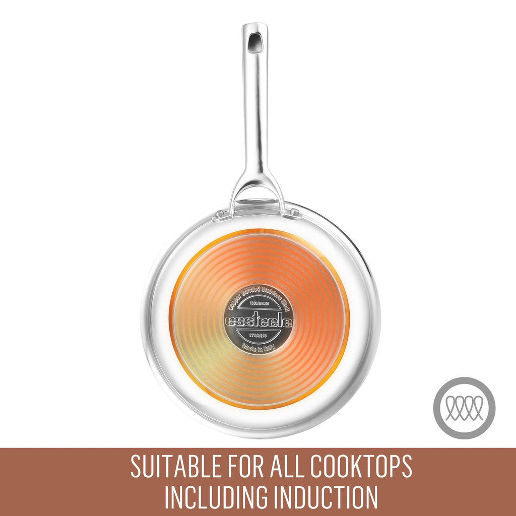Stainless Steel Open French Skillet 24cm