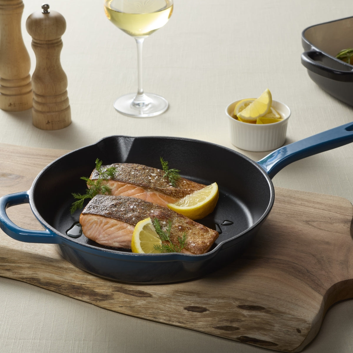 Cast Iron Frypan Midnight Blue 26cm Gift Boxed