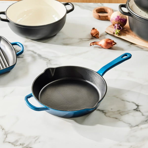 Cast Iron Frypan Midnight Blue 26cm Gift Boxed